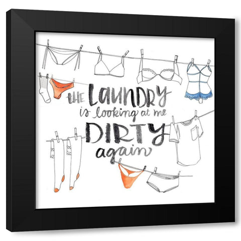 Out to Dry II Black Modern Wood Framed Art Print by Parker, Jennifer Paxton