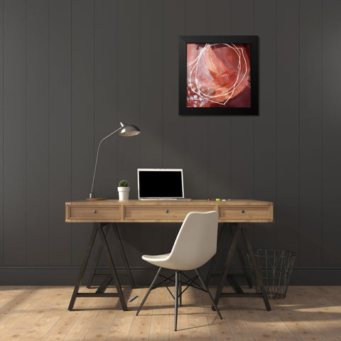 Earthen Orbs II Black Modern Wood Framed Art Print by Parker, Jennifer Paxton