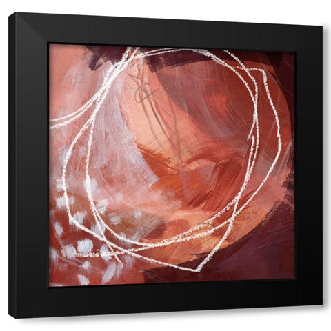 Earthen Orbs II Black Modern Wood Framed Art Print by Parker, Jennifer Paxton