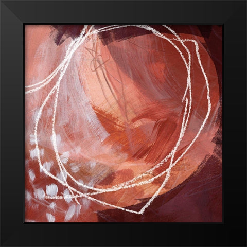 Earthen Orbs II Black Modern Wood Framed Art Print by Parker, Jennifer Paxton