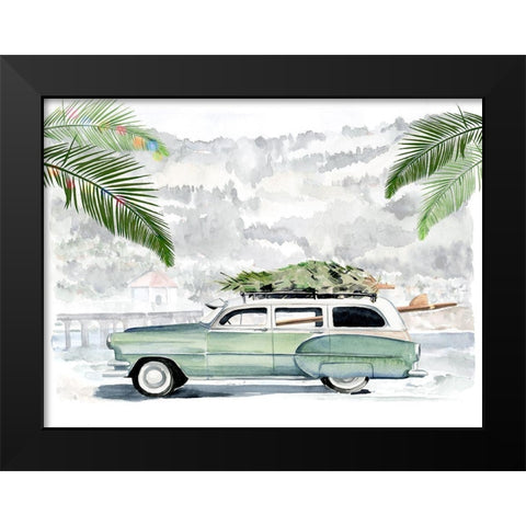 So Cali Christmas I Black Modern Wood Framed Art Print by Parker, Jennifer Paxton