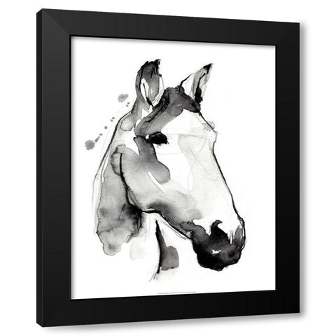 White Stallion I Black Modern Wood Framed Art Print by Parker, Jennifer Paxton