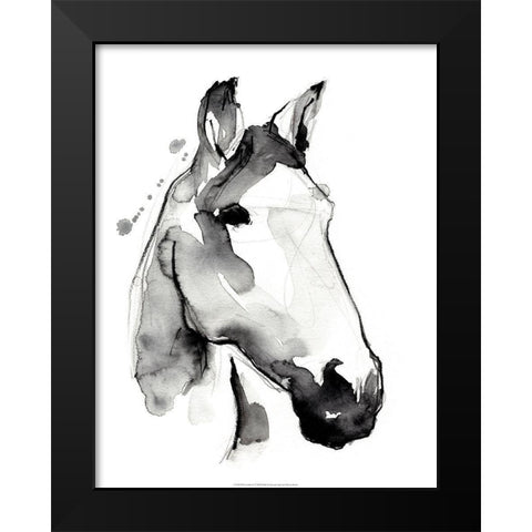White Stallion I Black Modern Wood Framed Art Print by Parker, Jennifer Paxton
