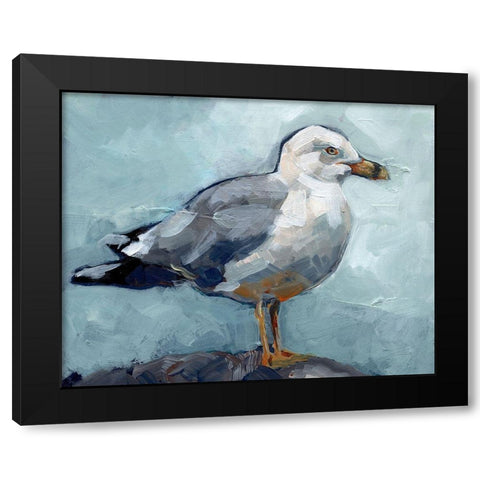 Seagull Stance I Black Modern Wood Framed Art Print by Parker, Jennifer Paxton