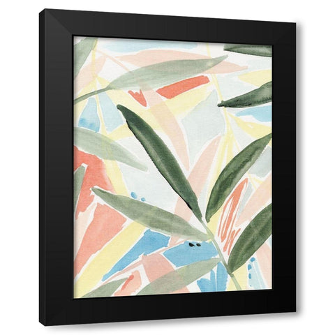 Tropical Impression III Black Modern Wood Framed Art Print by Warren, Annie
