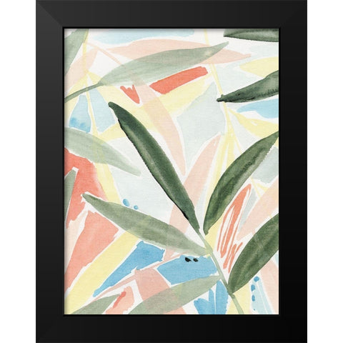 Tropical Impression III Black Modern Wood Framed Art Print by Warren, Annie