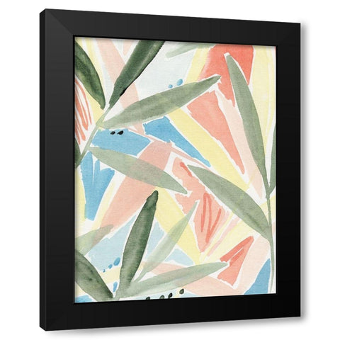 Tropical Impression IV Black Modern Wood Framed Art Print by Warren, Annie