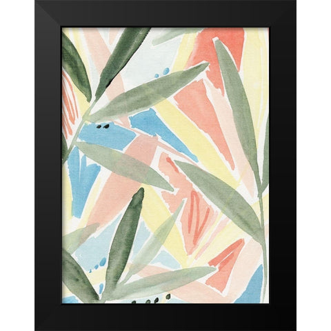 Tropical Impression IV Black Modern Wood Framed Art Print by Warren, Annie