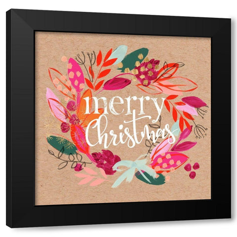 Crafty Christmas I Black Modern Wood Framed Art Print by Parker, Jennifer Paxton