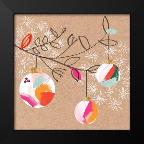 Crafty Christmas III Black Modern Wood Framed Art Print by Parker, Jennifer Paxton