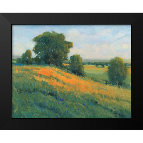 Poppy Fields I Black Modern Wood Framed Art Print by OToole, Tim