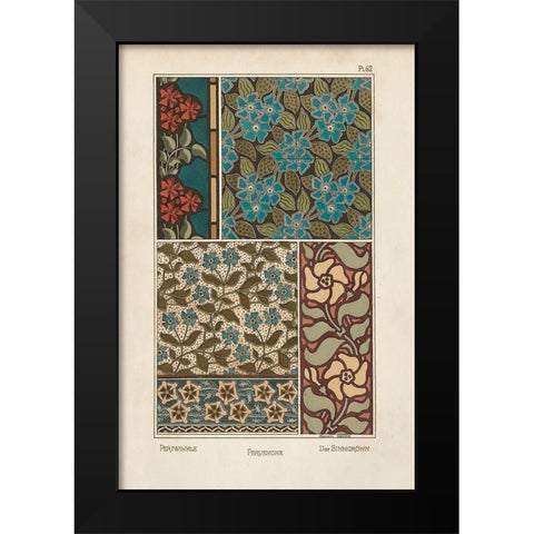 Nouveau Decorative XI Black Modern Wood Framed Art Print by Vision Studio