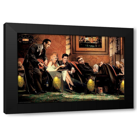 Classic Interlude Black Modern Wood Framed Art Print by Consani, Chris