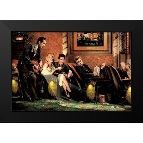 Classic Interlude Black Modern Wood Framed Art Print by Consani, Chris