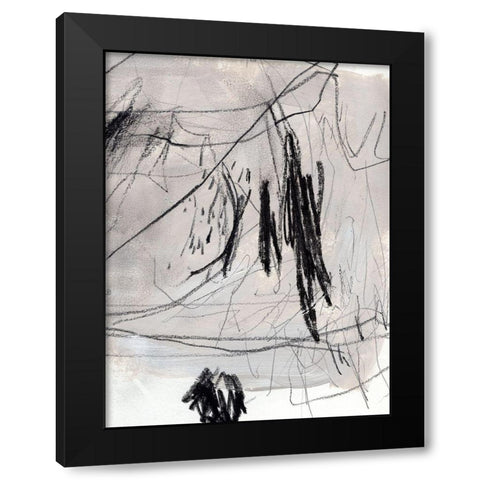 Charcoal Waltz II Black Modern Wood Framed Art Print by Parker, Jennifer Paxton