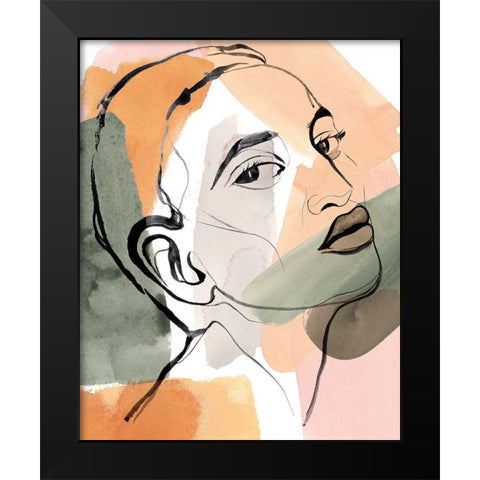 Earthly Angels IV Black Modern Wood Framed Art Print by Warren, Annie
