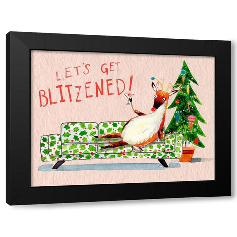Get Bliztened II Black Modern Wood Framed Art Print by Parker, Jennifer Paxton