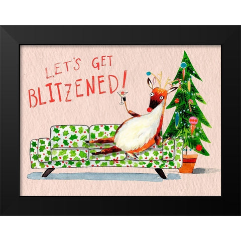 Get Bliztened II Black Modern Wood Framed Art Print by Parker, Jennifer Paxton