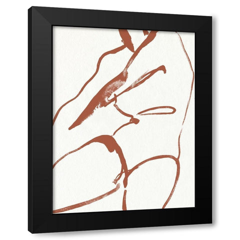 Curves II Black Modern Wood Framed Art Print by Parker, Jennifer Paxton