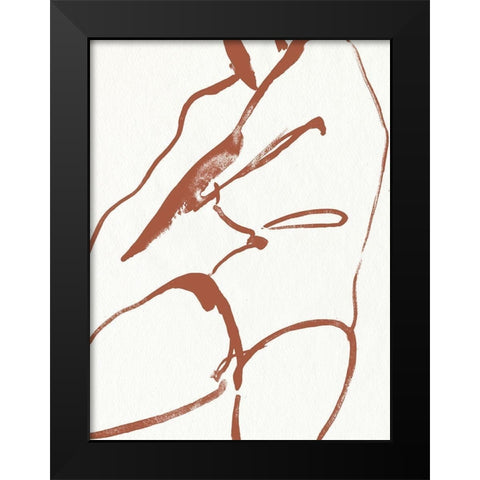 Curves II Black Modern Wood Framed Art Print by Parker, Jennifer Paxton