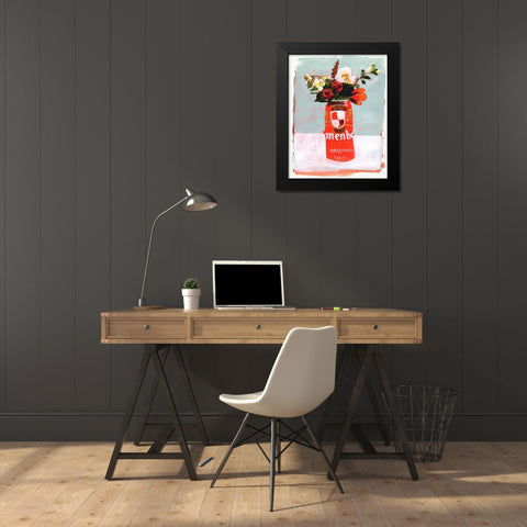 Centerpiece I Black Modern Wood Framed Art Print by Parker, Jennifer Paxton