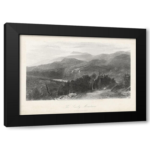 The Smoky Mountains Black Modern Wood Framed Art Print by Bryant, William Cullen