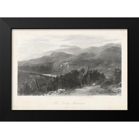 The Smoky Mountains Black Modern Wood Framed Art Print by Bryant, William Cullen