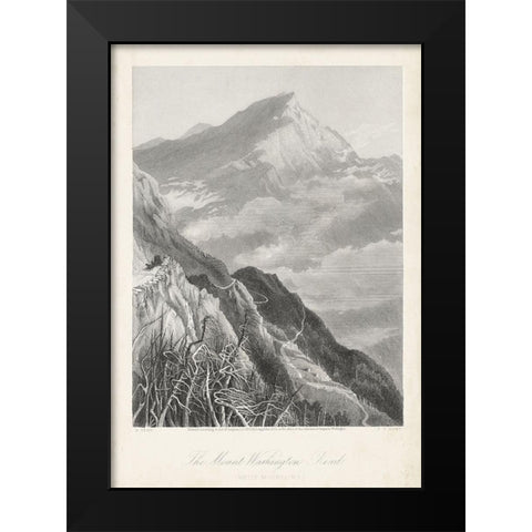 The Mount Washington Road Black Modern Wood Framed Art Print by Bryant, William Cullen
