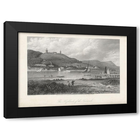 The Highlands of the Neversink Black Modern Wood Framed Art Print by Bryant, William Cullen
