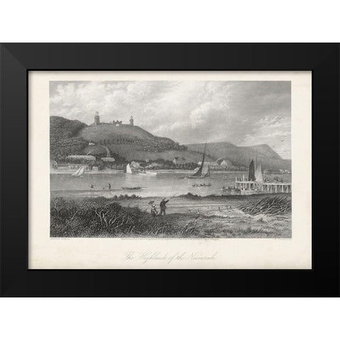The Highlands of the Neversink Black Modern Wood Framed Art Print by Bryant, William Cullen