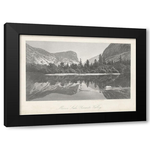 Mirror Lake-Yosemite Valley Black Modern Wood Framed Art Print by Bryant, William Cullen