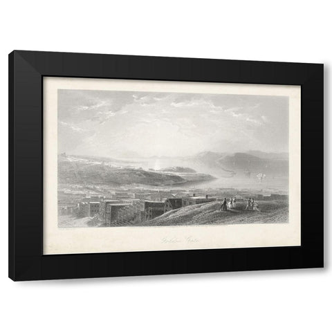 Golden Gate Black Modern Wood Framed Art Print with Double Matting by Bryant, William Cullen