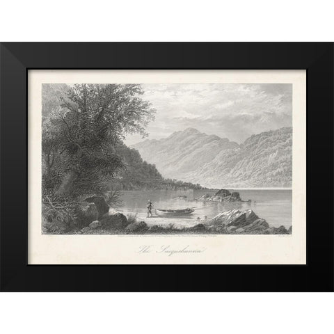 The Susquehanna Black Modern Wood Framed Art Print by Bryant, William Cullen