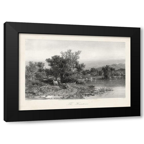 The Housatonic Black Modern Wood Framed Art Print by Bryant, William Cullen