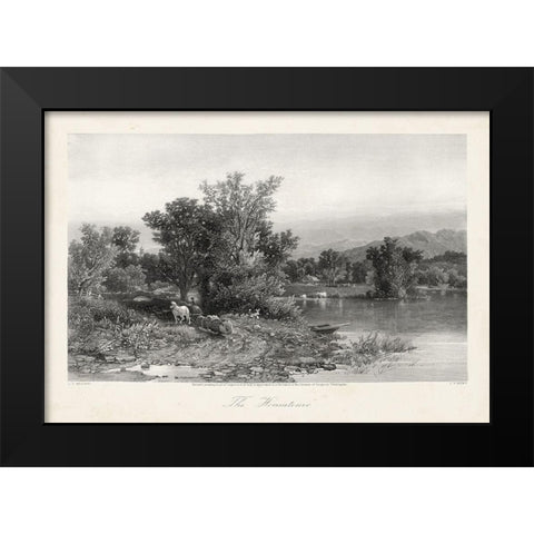 The Housatonic Black Modern Wood Framed Art Print by Bryant, William Cullen