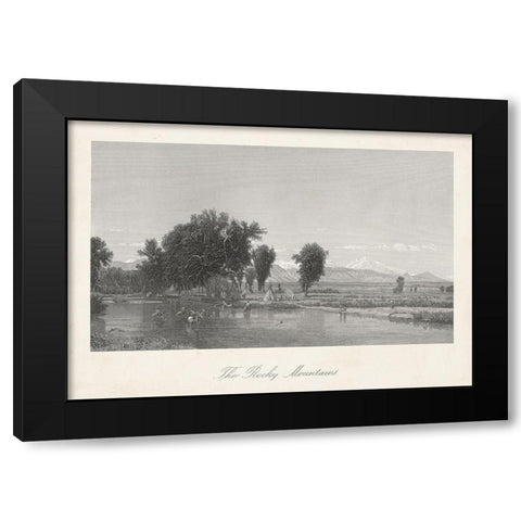 The Rocky Mountains Black Modern Wood Framed Art Print by Bryant, William Cullen