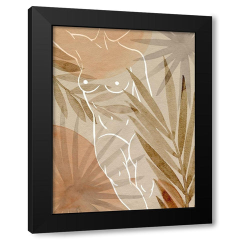 Terracotta Shadows I Black Modern Wood Framed Art Print by Popp, Grace