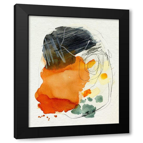 Splat I Black Modern Wood Framed Art Print by Parker, Jennifer Paxton