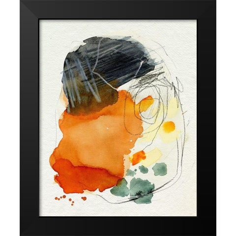 Splat I Black Modern Wood Framed Art Print by Parker, Jennifer Paxton
