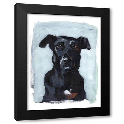 Bestie Portrait I Black Modern Wood Framed Art Print by Parker, Jennifer Paxton