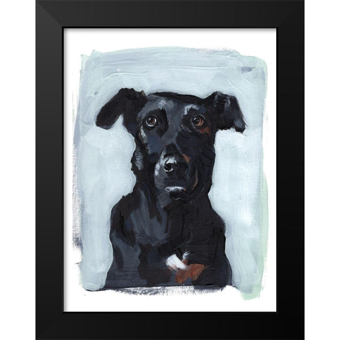 Bestie Portrait I Black Modern Wood Framed Art Print by Parker, Jennifer Paxton