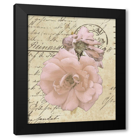 Wishing You Well II Black Modern Wood Framed Art Print with Double Matting by Saunders, Alonzo