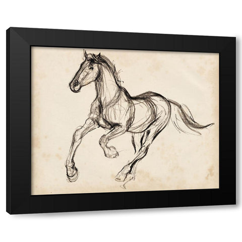 Gestural Apaloosa I Black Modern Wood Framed Art Print by Parker, Jennifer Paxton