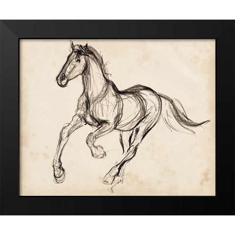 Gestural Apaloosa I Black Modern Wood Framed Art Print by Parker, Jennifer Paxton