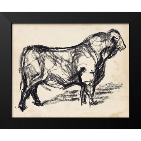 Black Angus I Black Modern Wood Framed Art Print by Parker, Jennifer Paxton