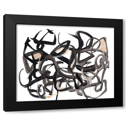 Which Way I Black Modern Wood Framed Art Print by Parker, Jennifer Paxton