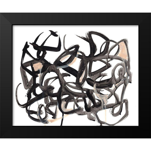 Which Way I Black Modern Wood Framed Art Print by Parker, Jennifer Paxton