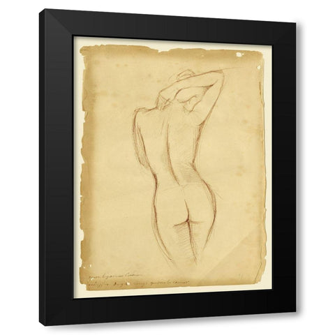 Custom Antique Figure Study I Black Modern Wood Framed Art Print by Harper, Ethan