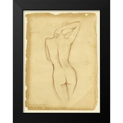 Custom Antique Figure Study I Black Modern Wood Framed Art Print by Harper, Ethan