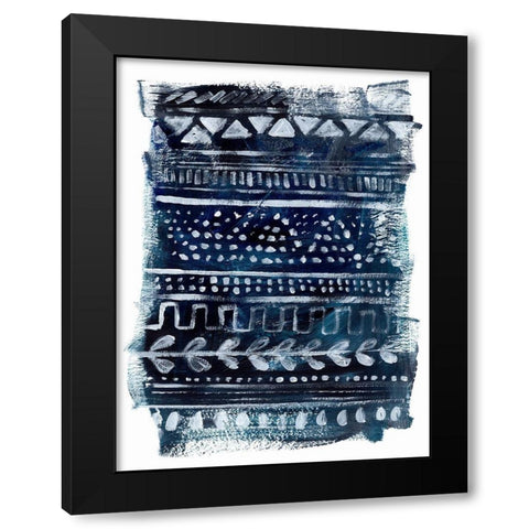 Drybrush Loom I Black Modern Wood Framed Art Print by Parker, Jennifer Paxton